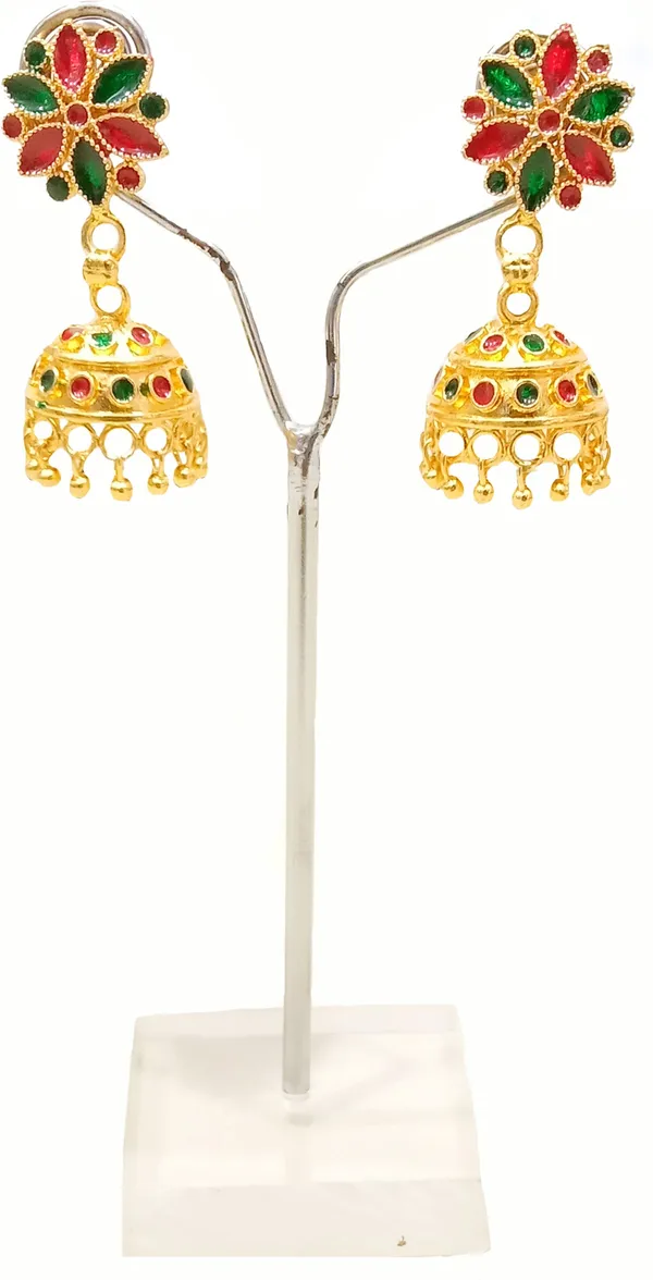Assamese_Copper_Jhumka_Earring_For_Girls_&_Women